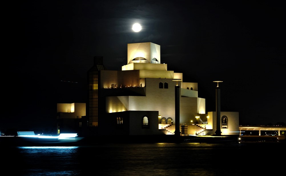 A radiant full moon rises over the Museum of Islamic Art. (File pic: Salim Matramkot / The Peninsula)