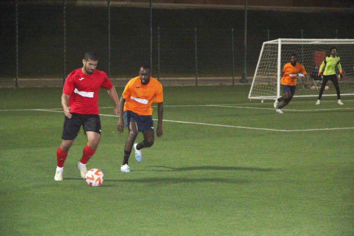 Action during the Al Shamal Club’s Founders’ Ramadan Football Championship.