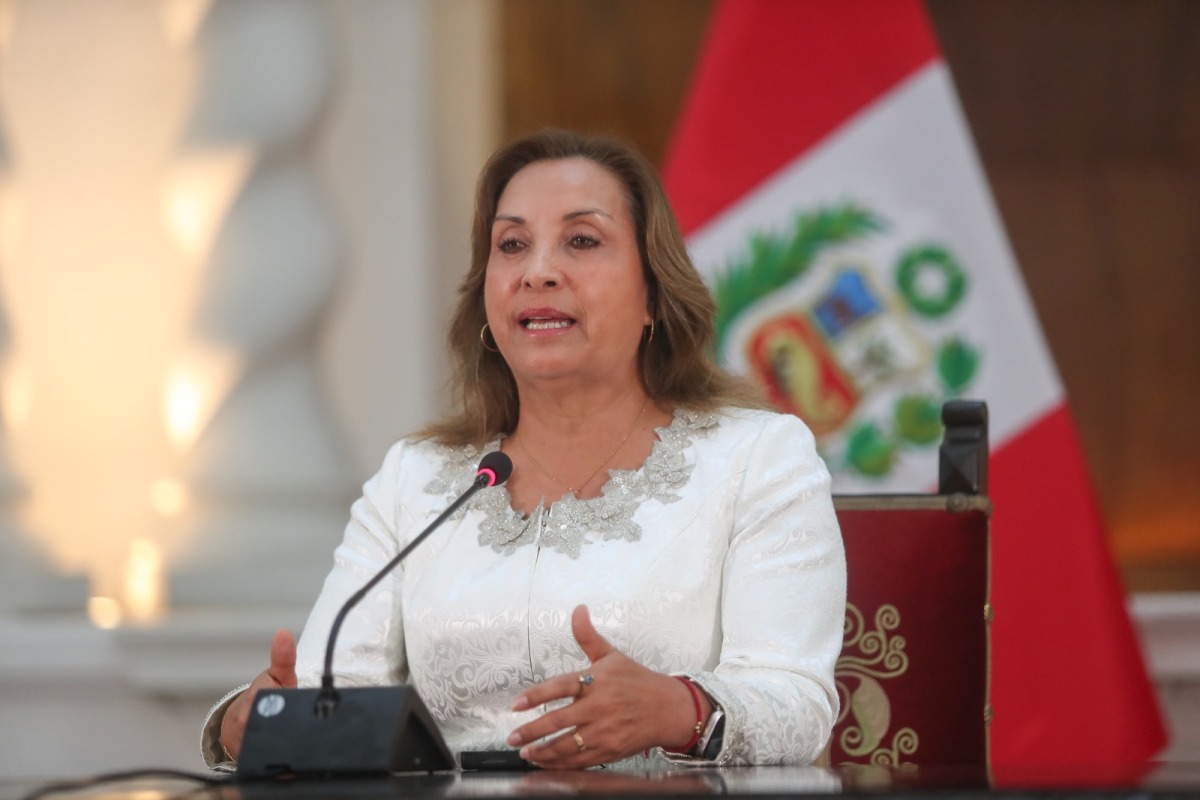 File picture of Peru President Dina Boluarte. Credit: X / Presidency of Peru