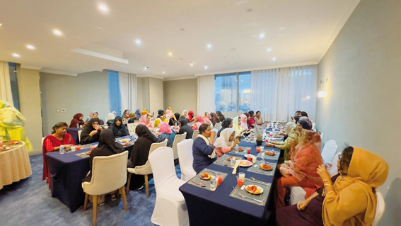 Participants during the Iftar.