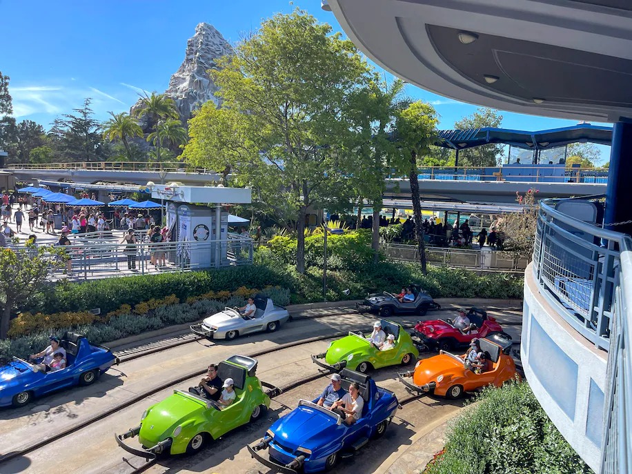 Autopia in Tomorrowland at Disneyland in Anaheim, California, on August 10, 2022. (Photo by Jeff Gritchen/Getty Images via Washington Post)