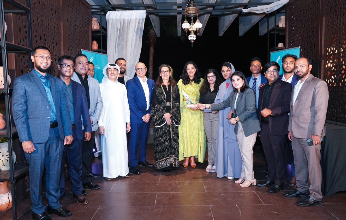 Gulf Air officials and guests at the Ramadan Ghabga event.