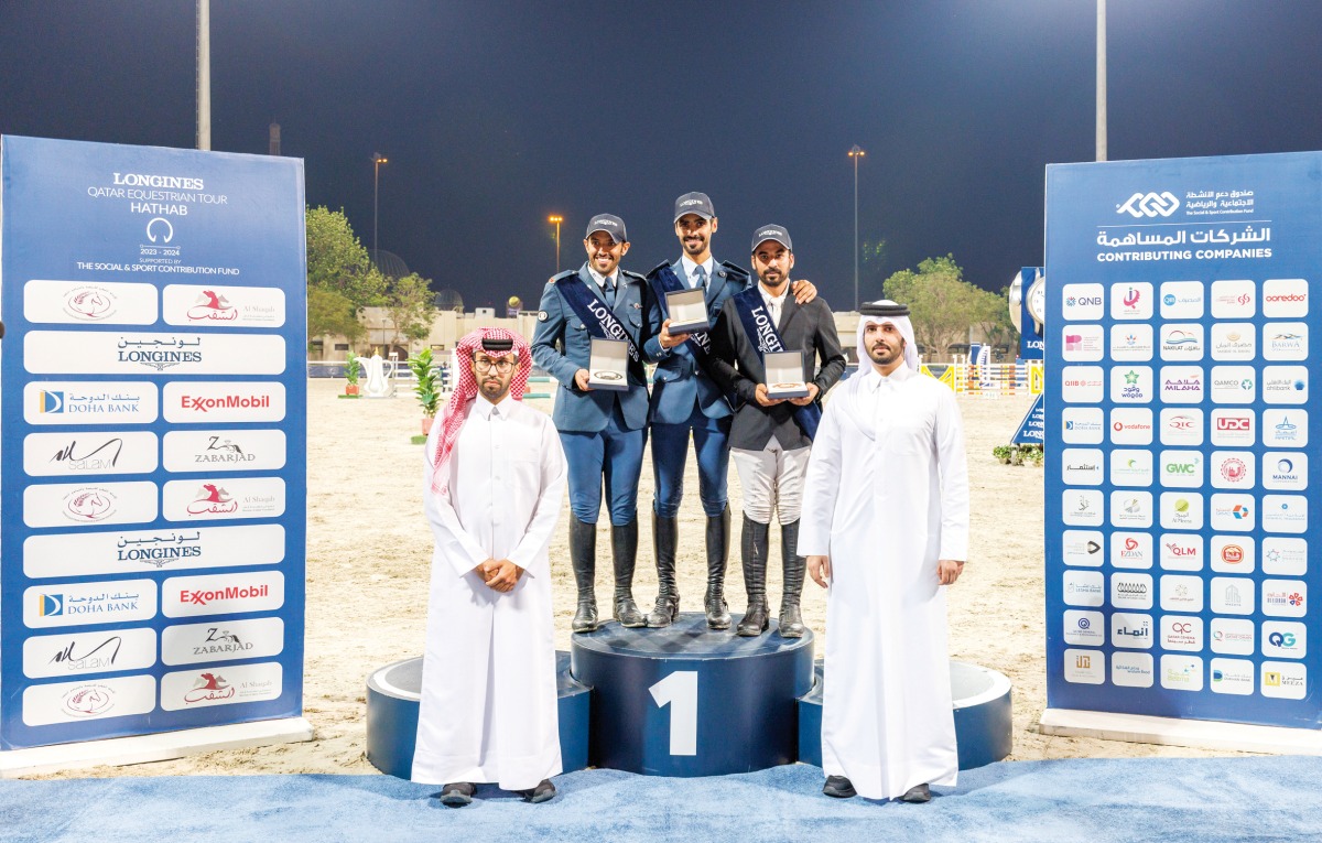Chairman of the Championship’s Medical Committee Dr. Dhafin Nasra Al Ardi and former support rider Mubarak Al Rumaihi, honoured the Small Tour podium winners.
