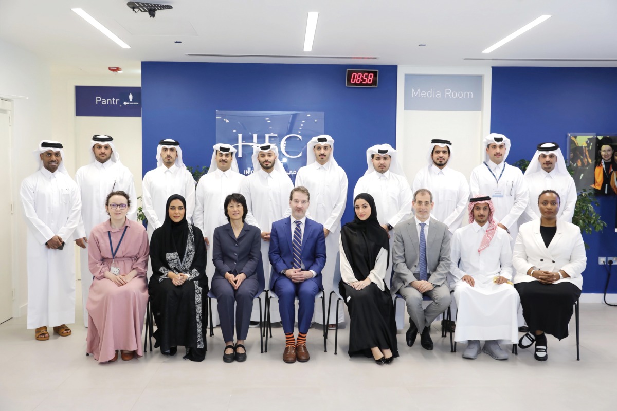 HEC Paris in Qatar and QCB officials during the event.