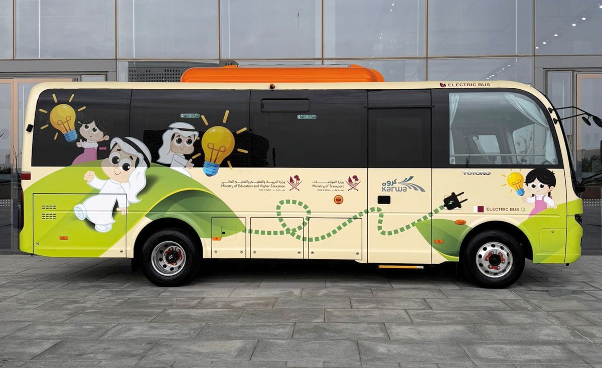 One of the new electric school buses.