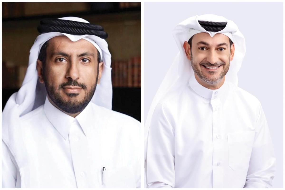 Ooredoo Chairman, Sheikh Faisal bin Thani Al Thani (left) and Ooredoo CEO, Aziz Aluthman Fakhroo.