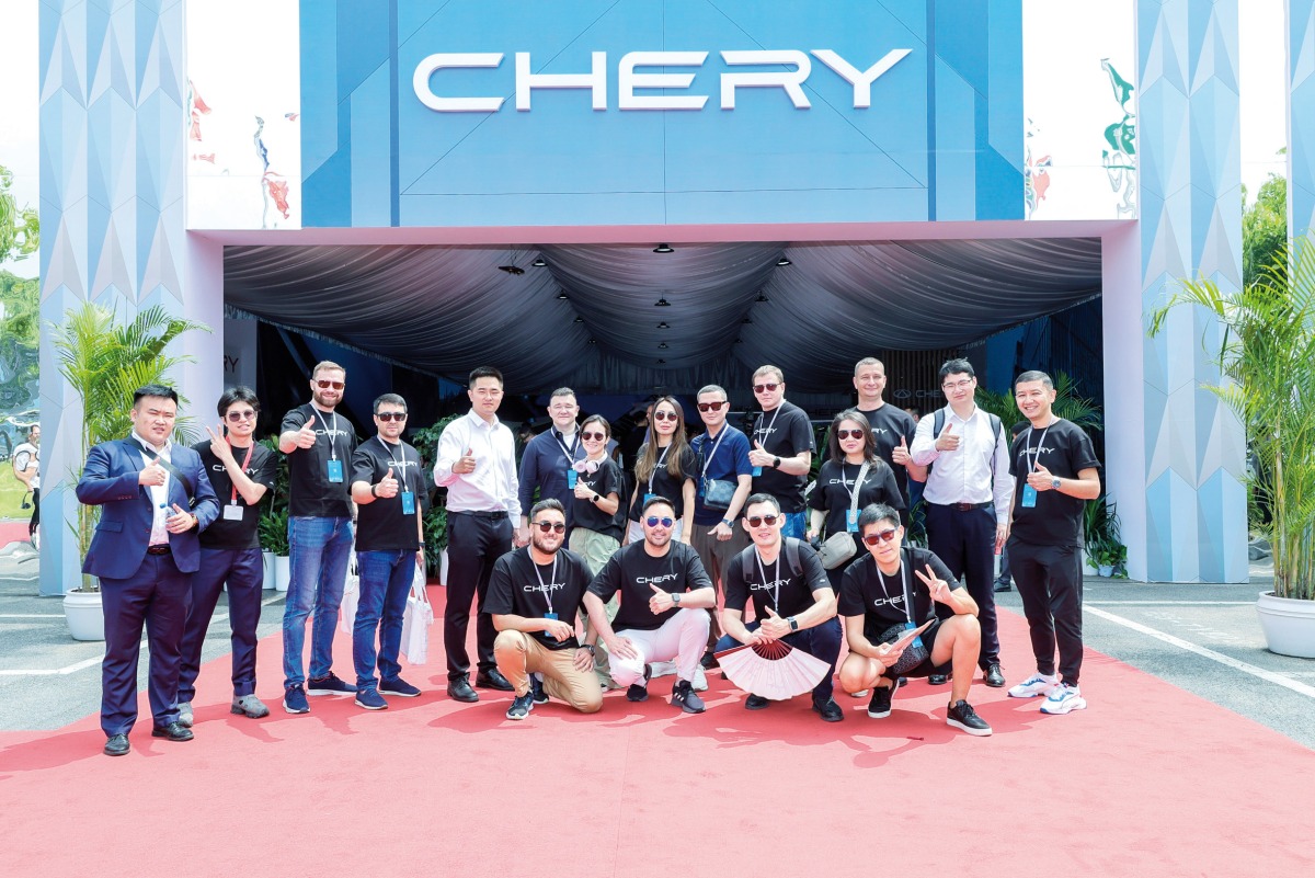 Chery officials during the Eco Exhibition in Wuhu, China.