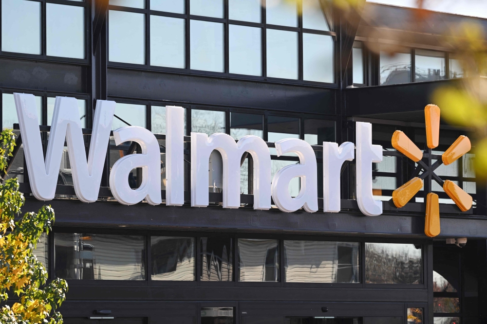 A Walmart Supercenter in Washington, DC, on November 16, 2023. Photo by Mandel NGAN / AFP