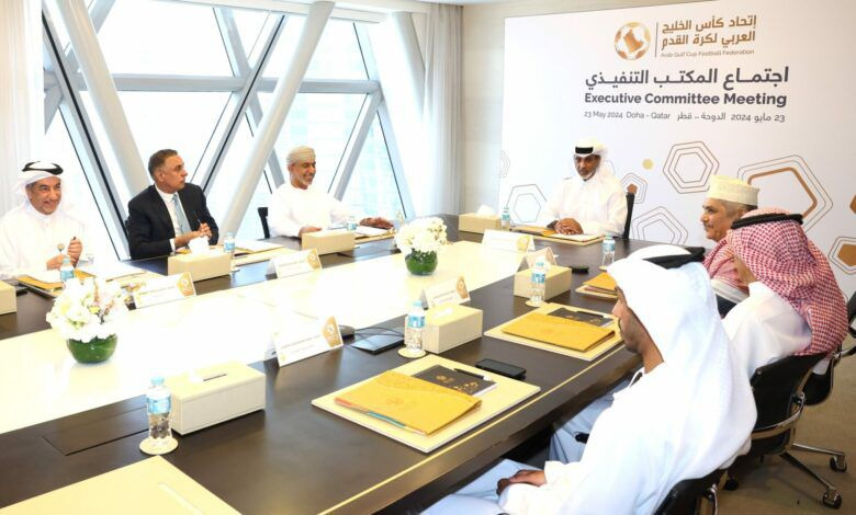Minister of Sports and Youth H E Sheikh Hamad bin Khalifa bin Ahmed Al Thani, also the President of Arabian Gulf Cup Football Federation (AGCFF), heads the Federation’s Executive Committee Meeting in Doha yesterday. 