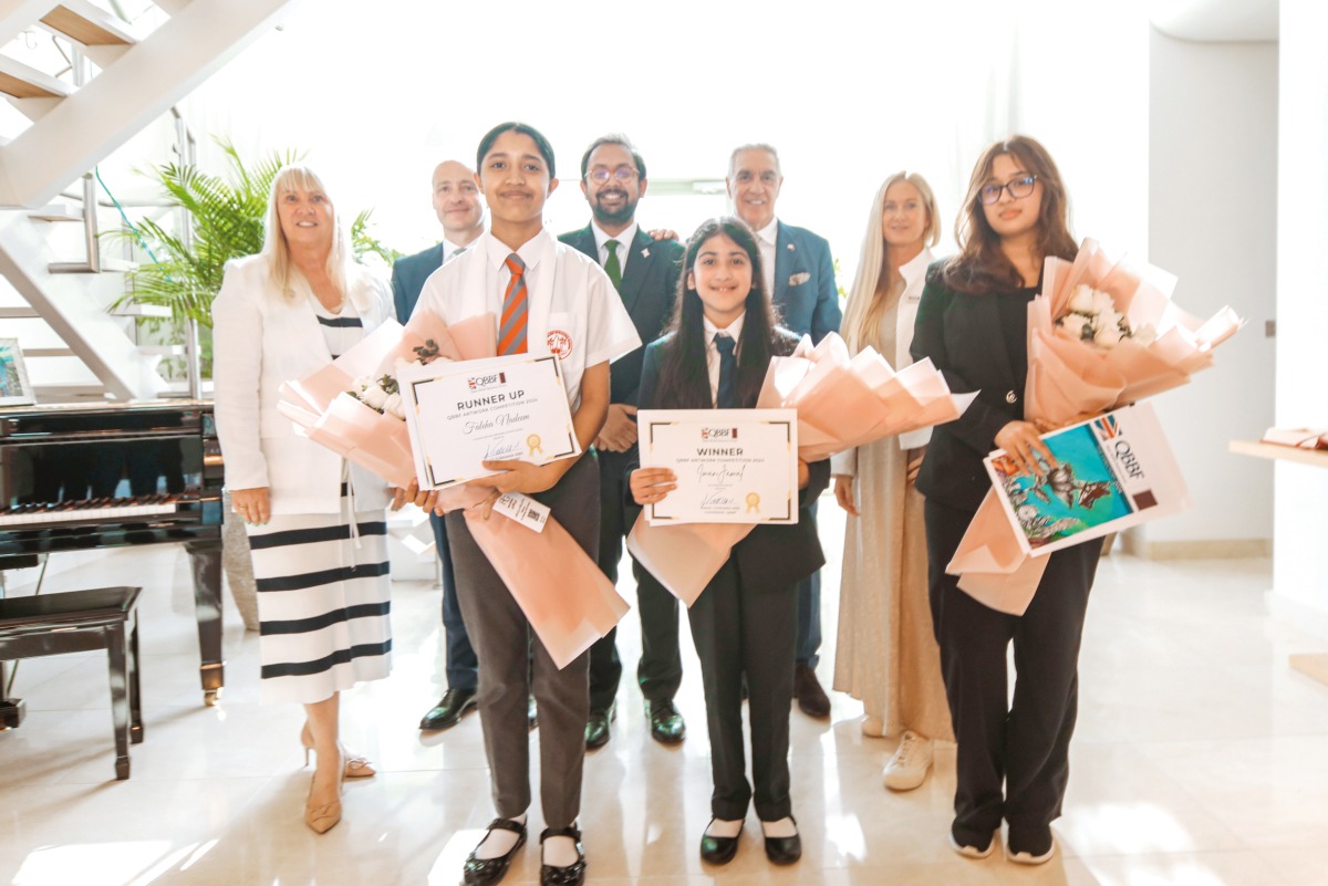 Ambassador of United Kingdom to Qatar, H E Neerav Patel, QBBF Chairman, Emad Turkman MBE and other officials with the winners.
