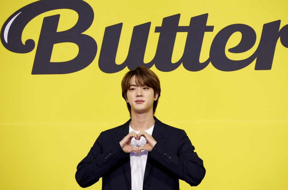 File: K-pop boy band BTS member Jin