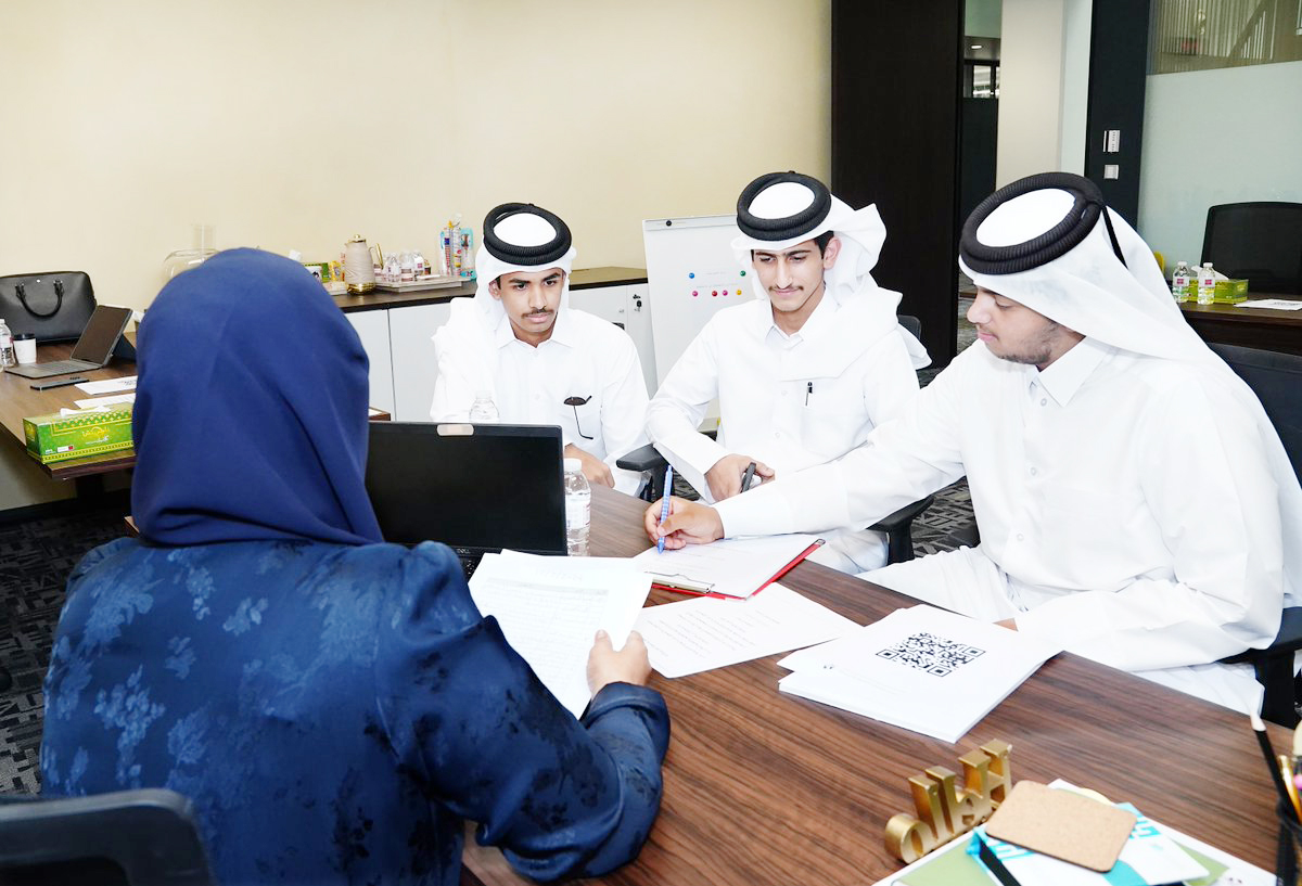 An MoEHE official attending to student applicants recently.