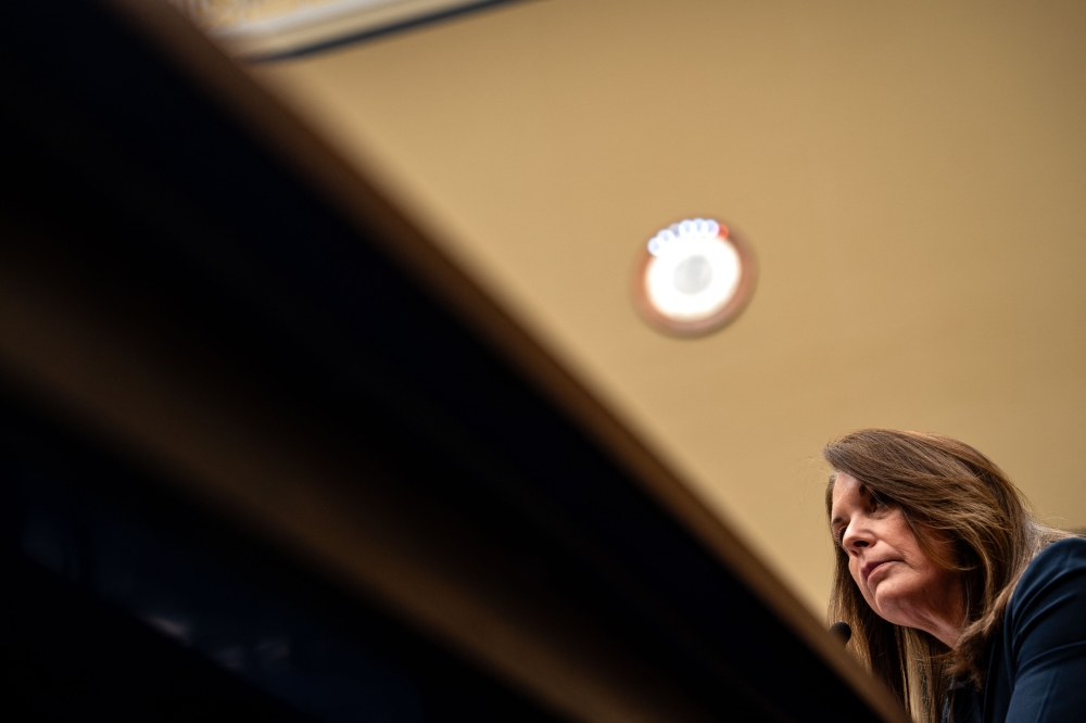 United States Secret Service Director Kimberly Cheatle testifies before the House Oversight and Accountability Committee during a hearing at the Rayburn House Office Building on July 22, 2024 in Washington, DC. (Photo by Kent Nishimura / GETTY IMAGES NORTH AMERICA / Getty Images via AFP)
