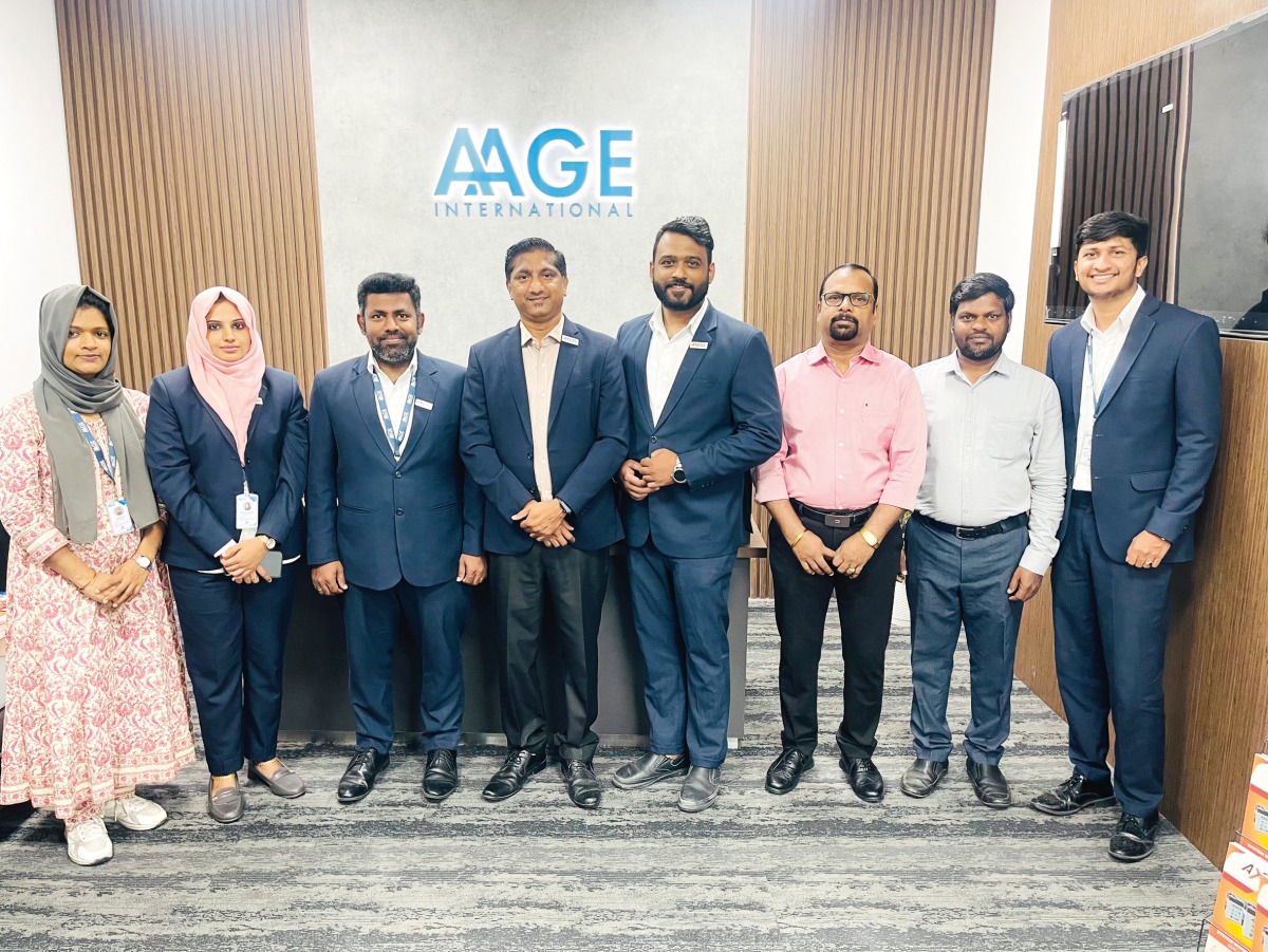 AAGE International officials at the new premises.