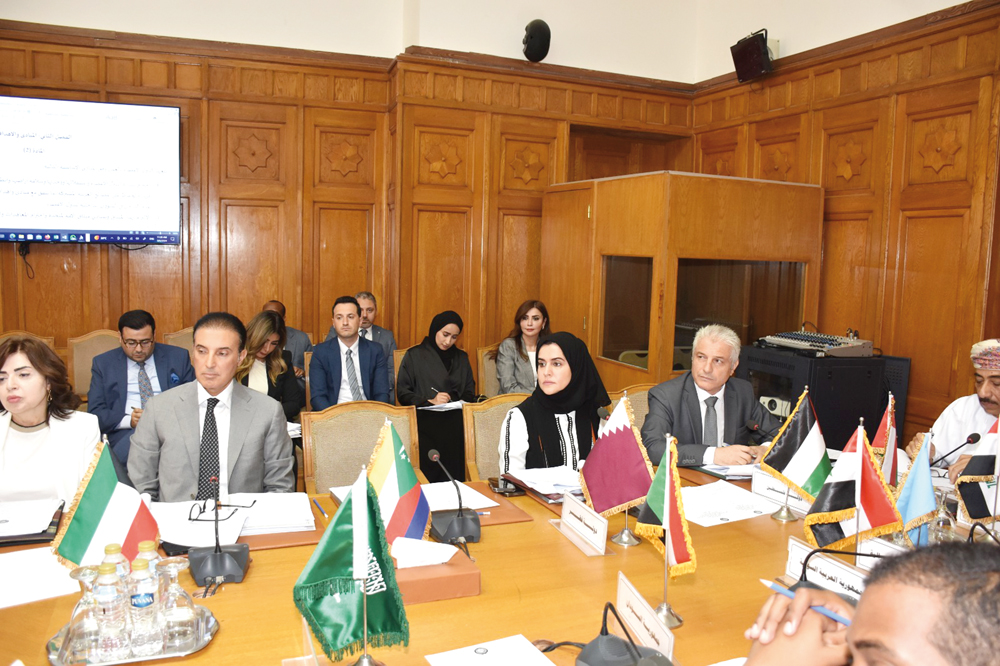 Deputy Permanent Representative of Qatar to the Arab League Maryam Ahmed Al Shibi representing  Qatar in the meeting.