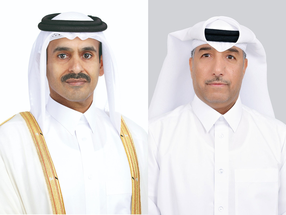 H E Saad Sherida Al Kaabi, the Minister of State for Energy Affairs, president and CEO of QatarEnergy, chairman of QEWC Board of Directors and Mohammed Nasser AL Hajri, Managing Director and Chief Executive Officer of QEWC.
