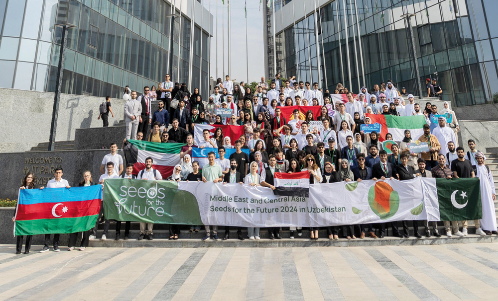 Participating teams at Huawei’s Seeds for the Future 2024 program at Tashkent, Uzbekistan.