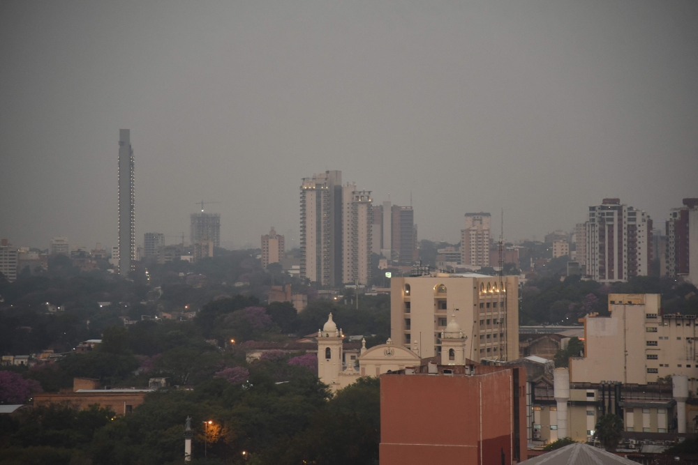 View from Paraguay captured August 17, 2024. (Photo by DANIEL DUARTE / AFP)
