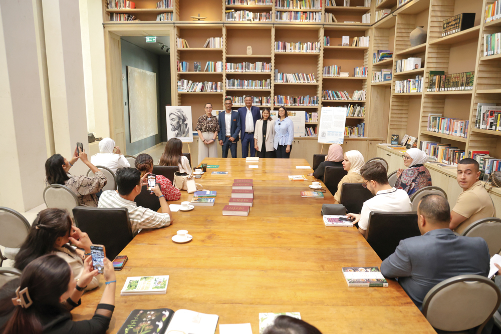 Participants and guests during the talk at Zulal Wellness Resort by Chiva-Som. 