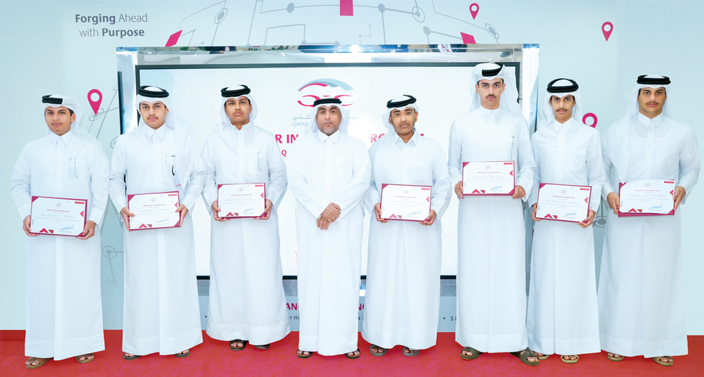 Students during the summer internship program at QIC.