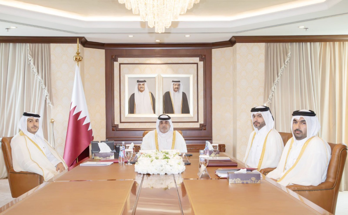Officials attending the meeting in Doha.