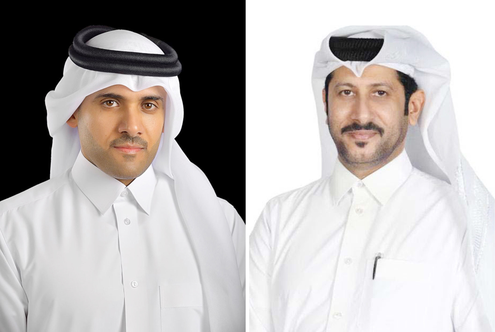 Assistant Undersecretary for Public Services Affairs Eng. Abdullah Ahmed Al Karani (left) and Director of the General Cleaning Department at the Ministry of Municipality, Muqbel Madhour Al Shammari