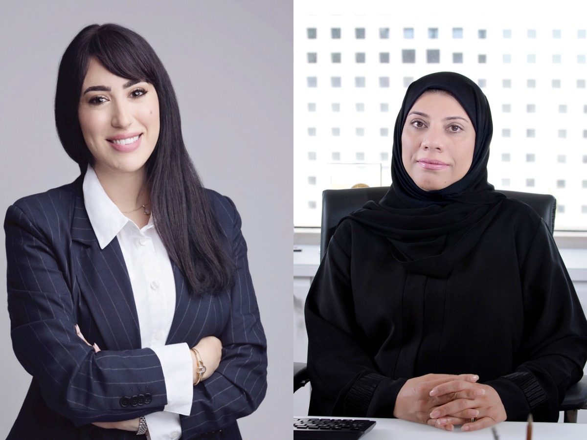 Maha El Akoum (left) and Dr. Sharifa Al Emadi 