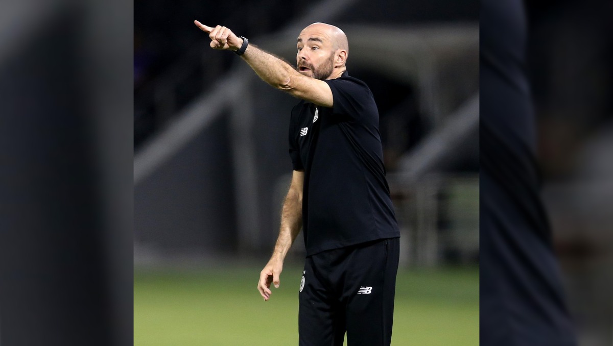 Al Sadd coach Felix Sanchez reacts during the AFC Champions League Elite match against Persepolis FC, on Monday.