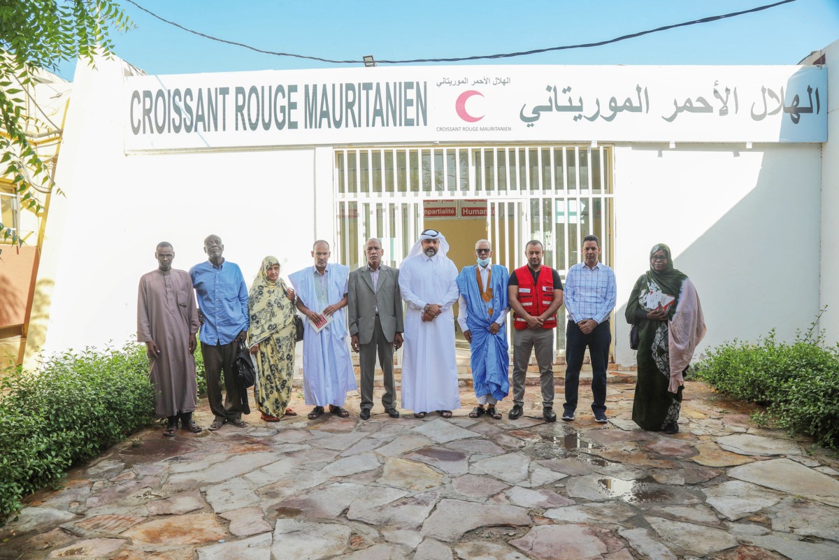 A medical delegation from HMC and Sidra Medicine headed by Dr. Mohamed Salah Ibrahim, Director of Relief and International Programs Division at QRCS during their visit to Mauritania.