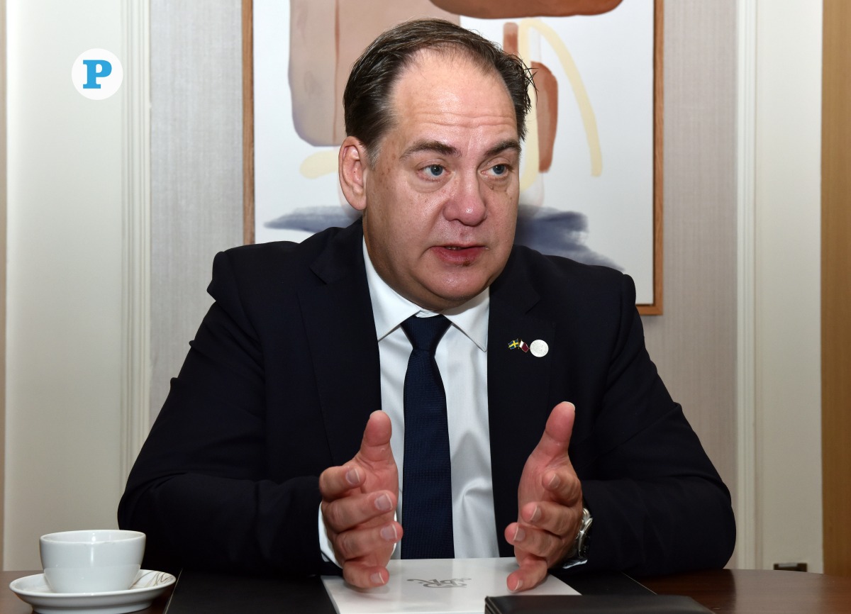 Sweden’s First Deputy Speaker Kenneth G. Forslund during an interview with The Peninsula. Pic: Salim Matramkot/The Peninsula