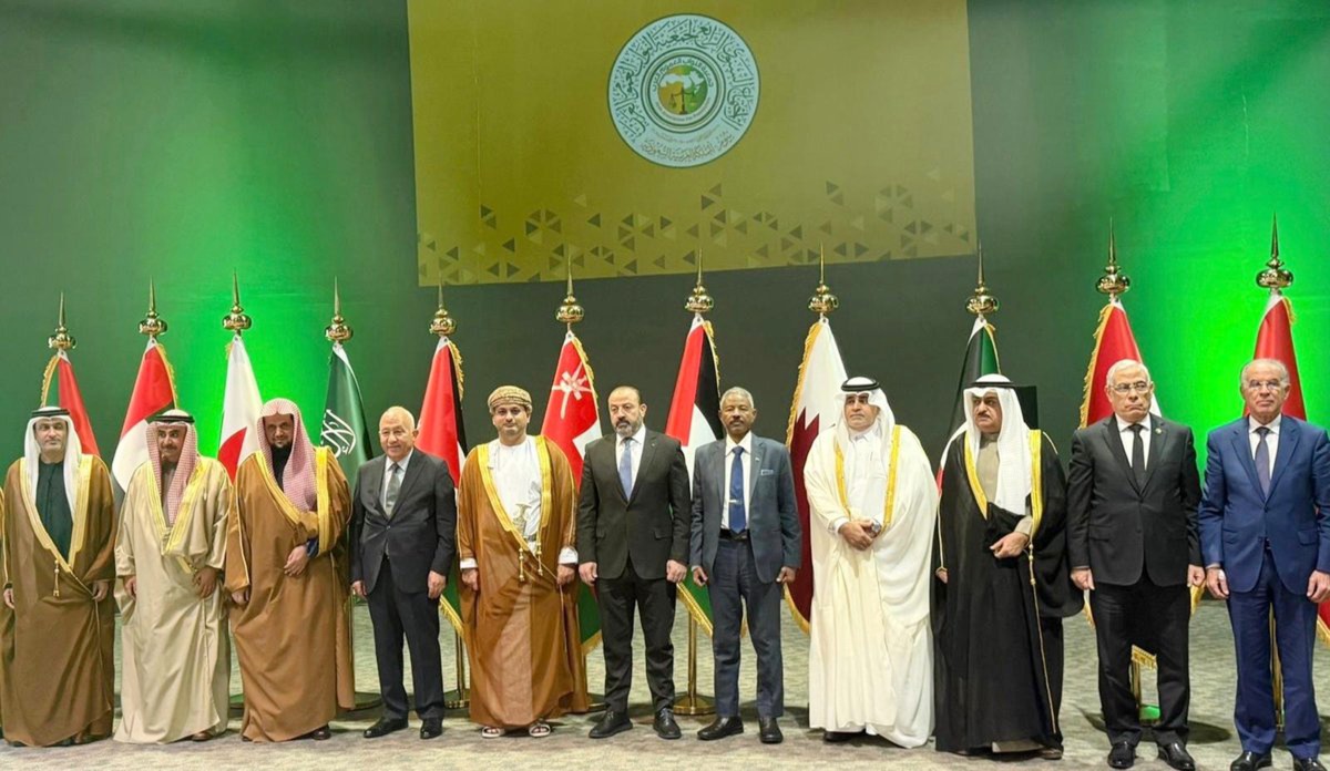 First Attorney-General and Director of the Judicial Inspection Department Ibrahim Abdullah Al Qubais with other delegates during the meeting.