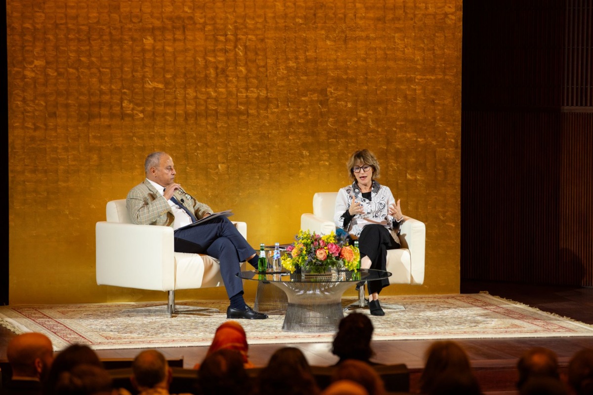 Dr. Agnes Callamard in conversation with Dean Safwan Masri at GU-Q.