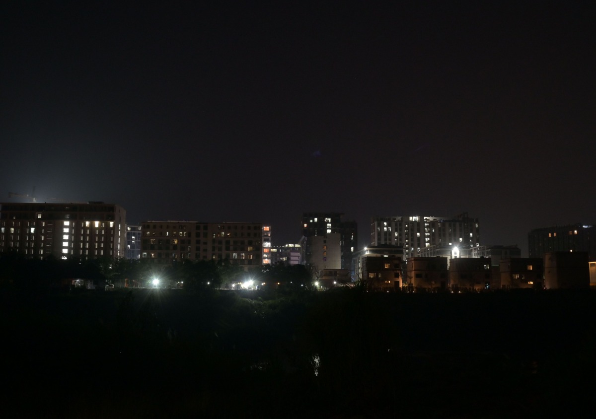 This photo taken on Feb. 5, 2025 shows an area along the Thai-Myanmar border seen from Mae Sot, Tak province, Thailand. (Xinhua)
