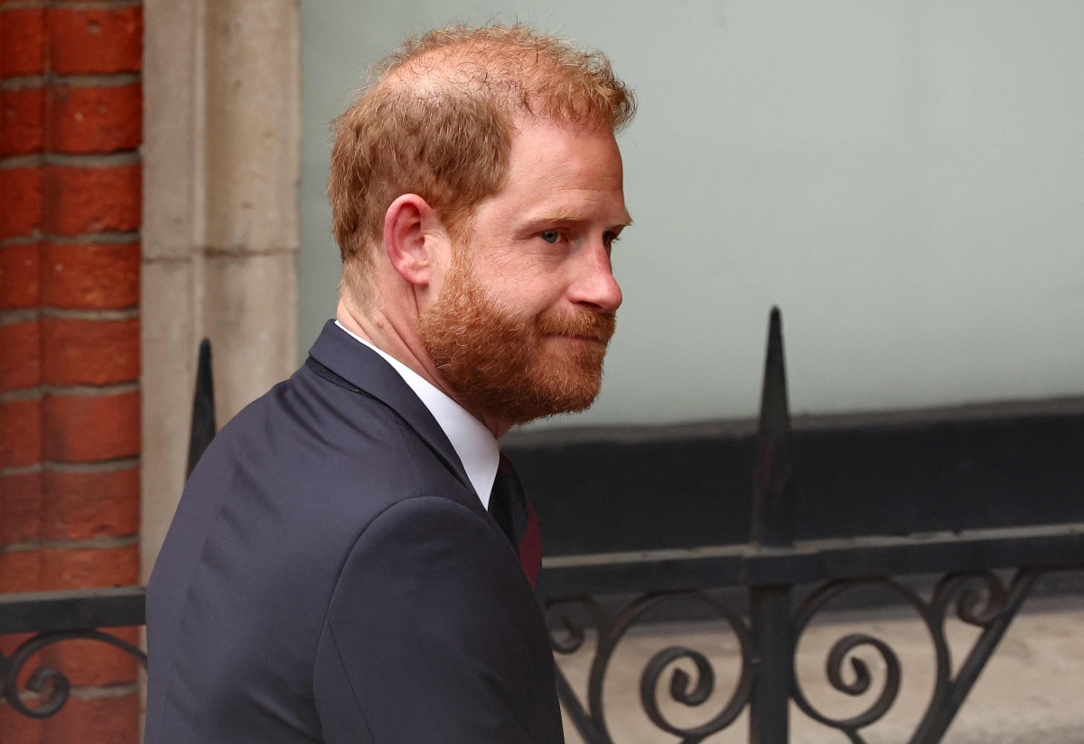 Britain's Prince Harry, Duke of Sussex arrives at the the Royal Courts of Justice, Britain's High Court, in central London, on April 8, 2025 for the second day of his appeal hearing over the downgrading of his personal security during visits in Britain. Photo by HENRY NICHOLLS / AFP