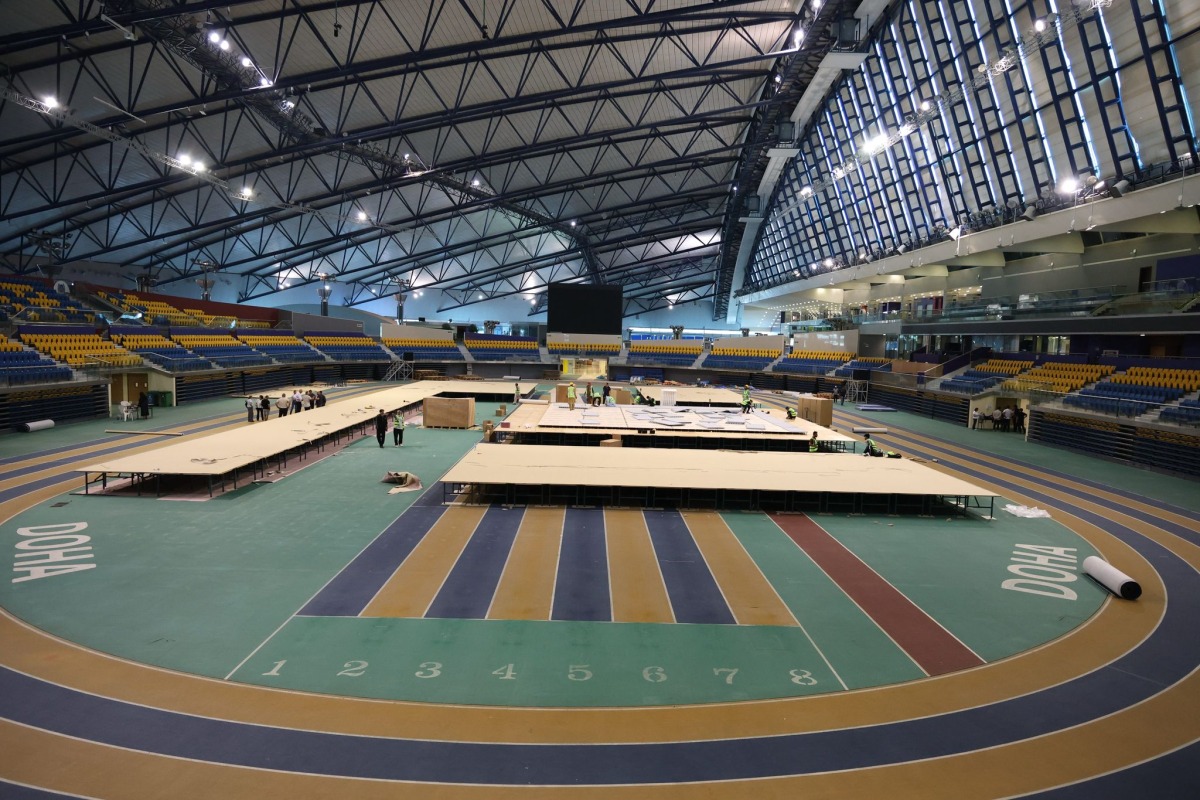 QGF President Ali Al Hitmi oversees preparations for the event.