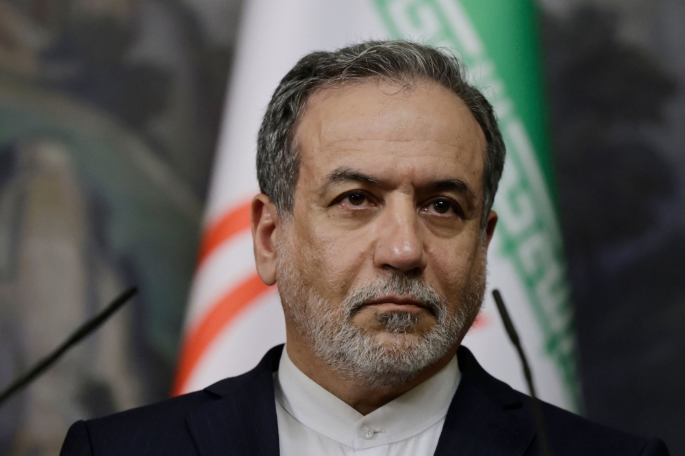 Iran's Foreign Minister Abbas Araghchi attends a joint press conference with Russian Foreign Minister following their talks in Moscow on April 18, 2025. (Photo by Tatyana MAKEYEVA / POOL / AFP)