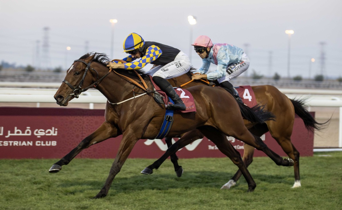 Saleh Faraj Al-Otaibi guides Siegen to victory. PICTURES: JUHAIM/QREC