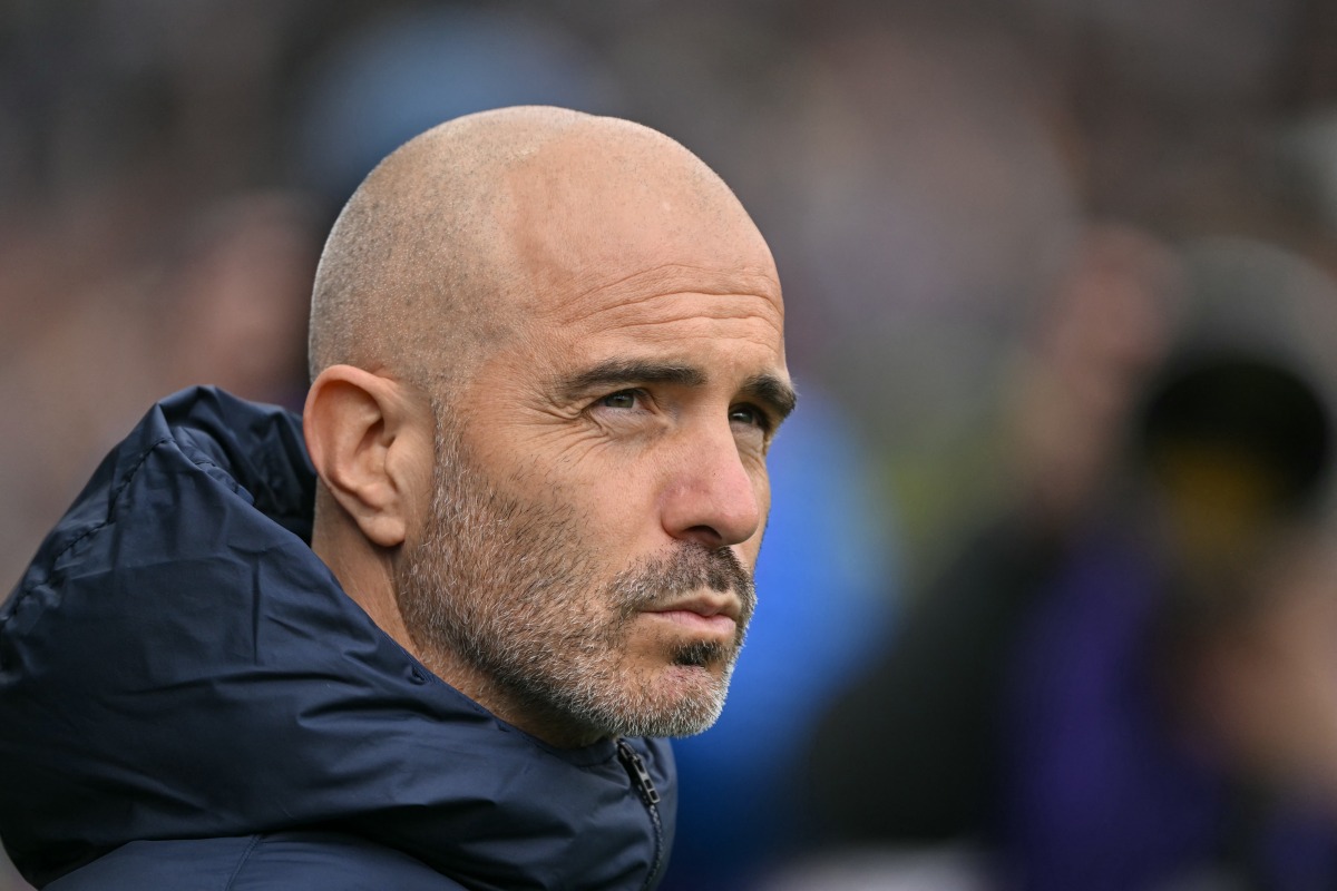Chelsea's Italian head coach Enzo Maresca looks on ahead of kick-off in the English Premier League football match between Fulham and Chelsea at Craven Cottage in London on April 20, 2025. (Photo by Glyn KIRK / AFP)