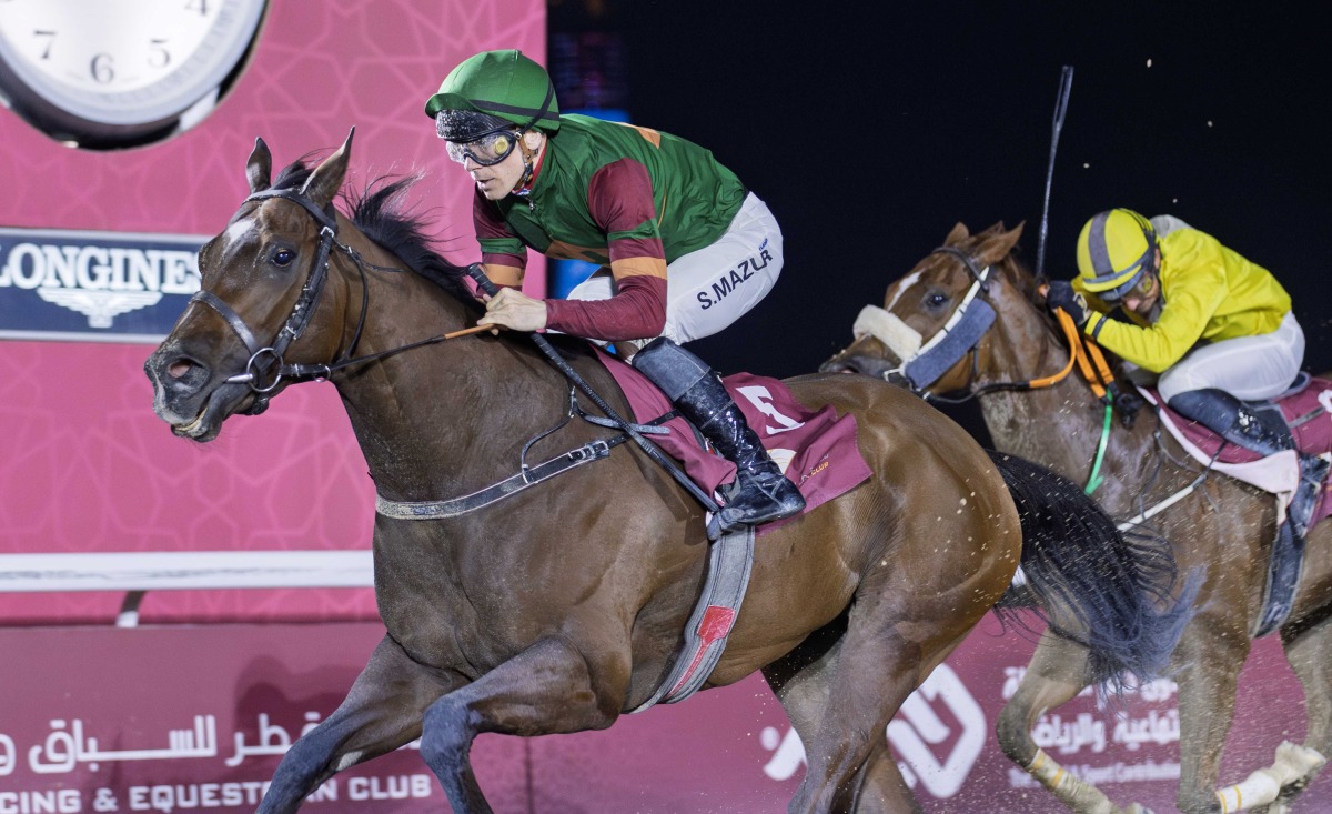 Kimnkate charges to victory. PICS: Juhaim. QREC