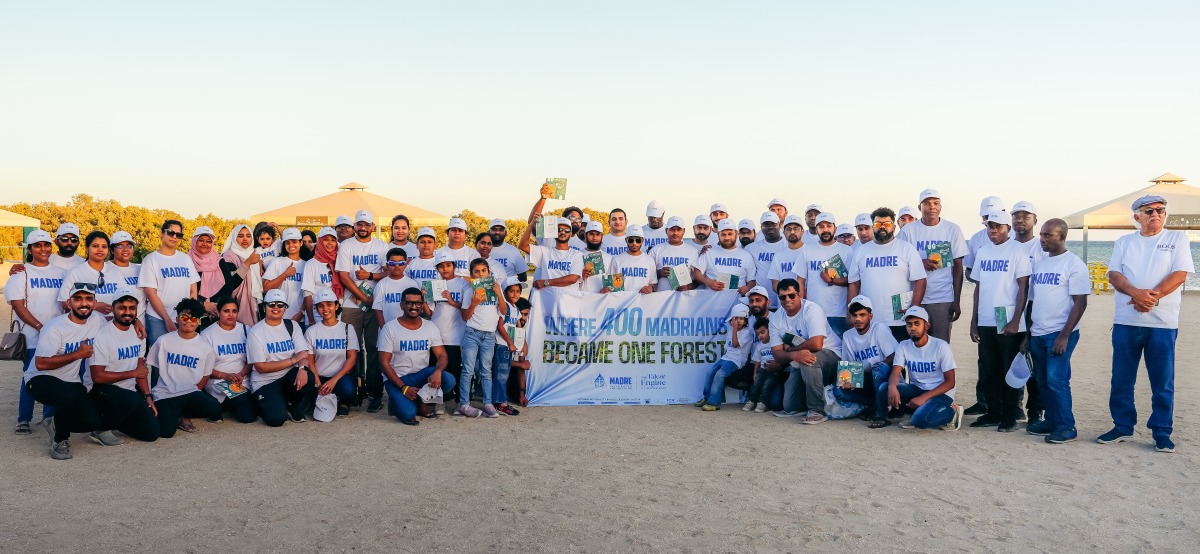 Participants during the mangrove plantation.