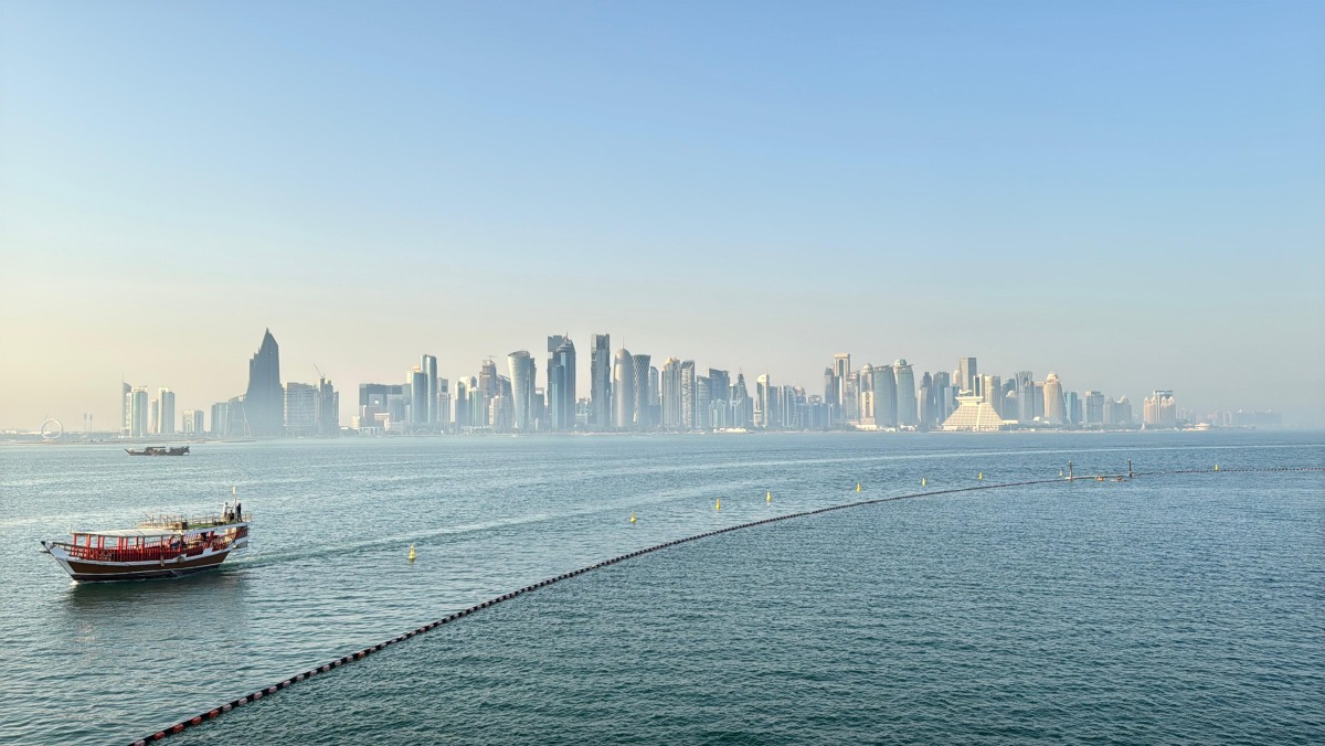 Doha Skyline from MIA park. Pic Oussama Abbassi