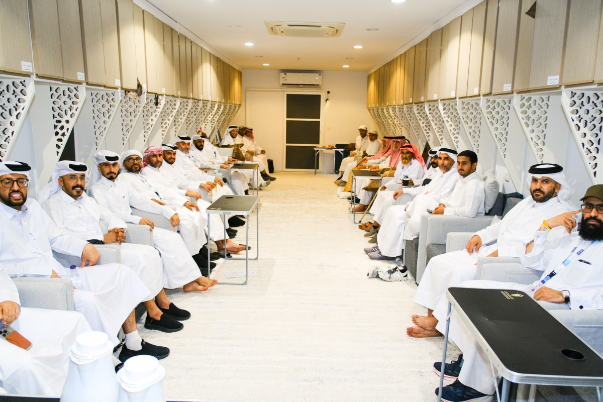 A cross section of pilgrims from Qatar.