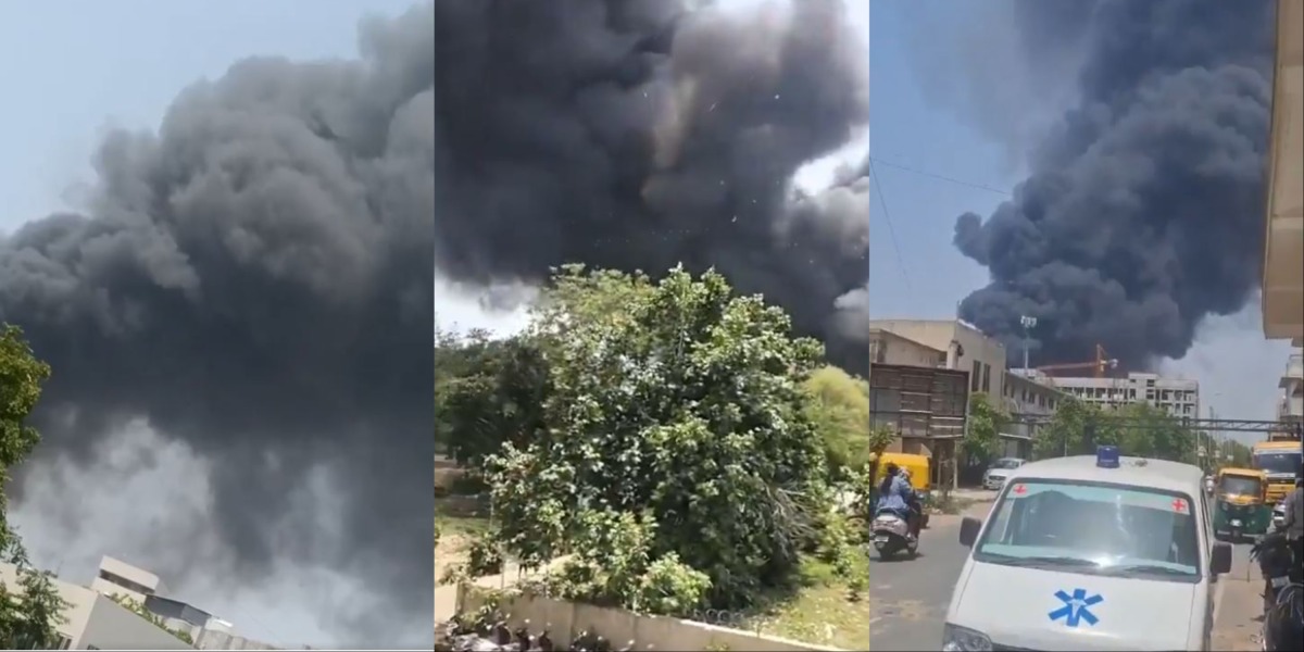 Collage of screen grabs from @republic and @PTI_News on X. 