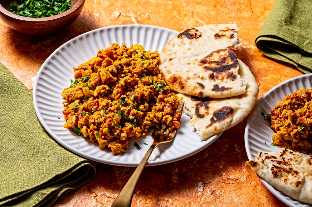 Yemeni Shakshuka (Spiced Scrambled Eggs). (Photo by Scott Suchman/For The Washington Post)