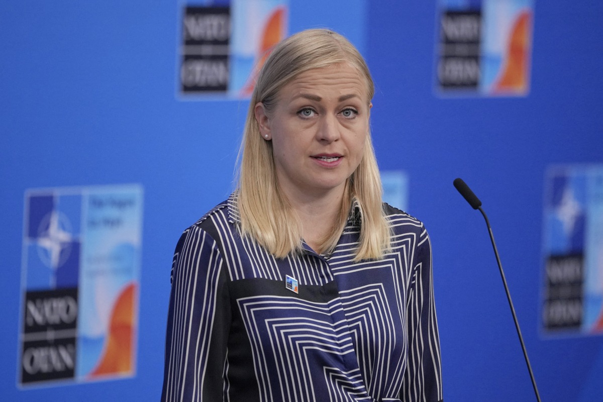 Photo used for representational purposes. Finland's Foreign Minister Elina Valtonen speaks to the media upon her arrival for the NATO summit of heads of state and government in The Hague on June 25, 2025. (Photo by Kin Cheung / POOL / AFP)
