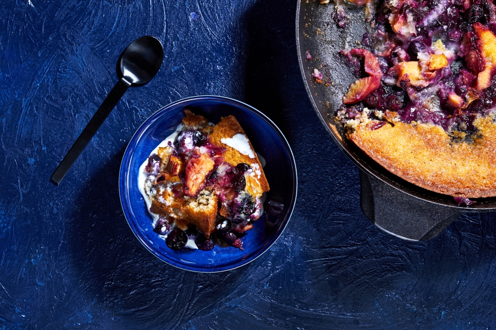 Baked fruit desserts are typically flexible about using what fruits are available or in season. (Photo by Stacy Zarin Goldberg/For The Washington Post)