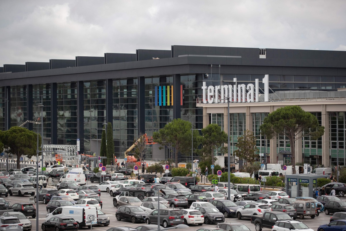 This general view shows the Terminal 1 building at Marseille Provence airport in Marseille, southern France on June 14, 2024. Photo by Jérémy PAOLONI / AFP