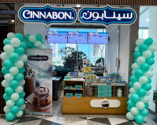 The new Cinnabon outlet at Lulu Express, Lusail.