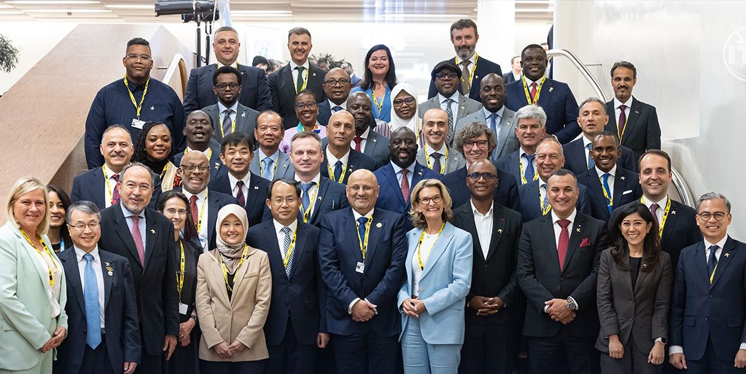 Officials pose for a group photo during the World Summit on the Information Society +20 (WSIS+20) Forum 2025 held recently. 