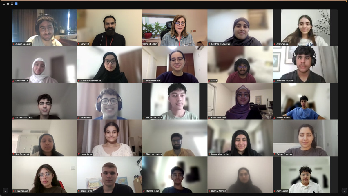Participants during the week-long virtual event.